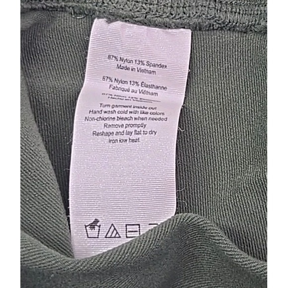 Alo Leggings Women's Size Small Yoga Hunter Green Mid Rise Athleisure - Picture 10 of 10